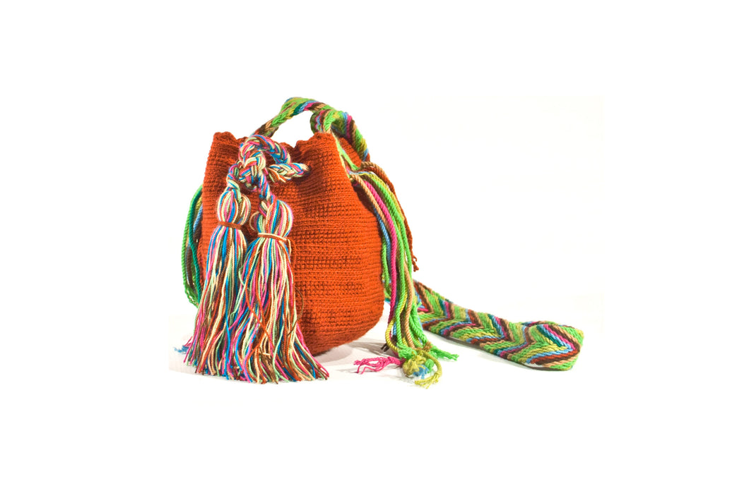 Mochila Wayúu unicolor